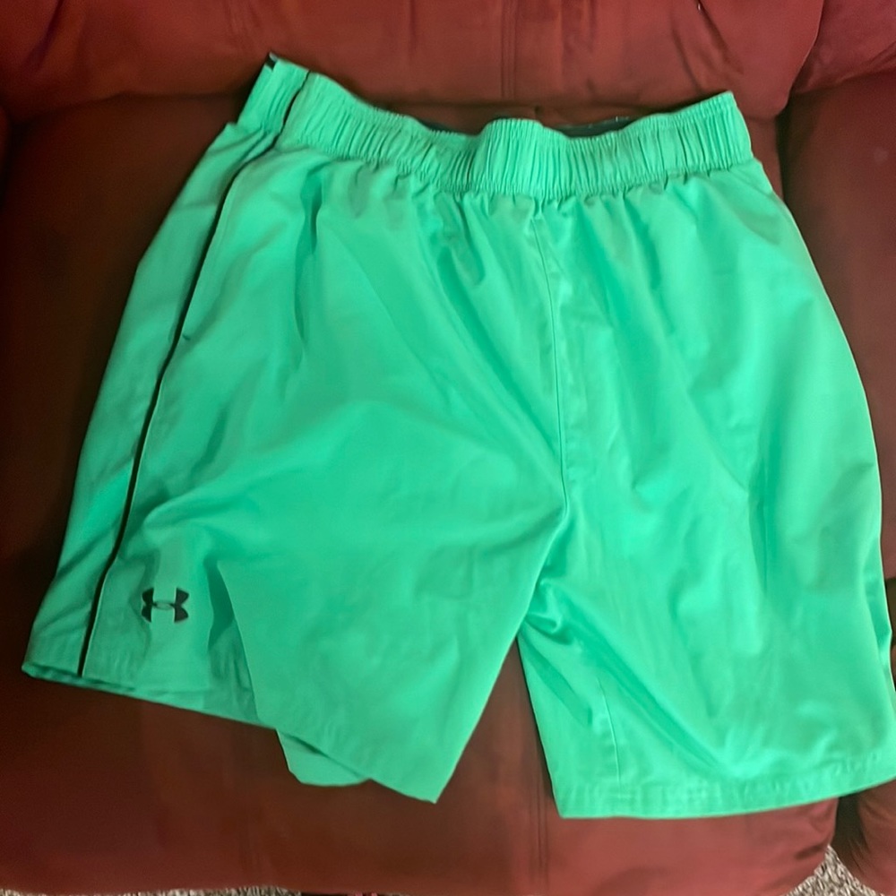 Green underarmour shorts